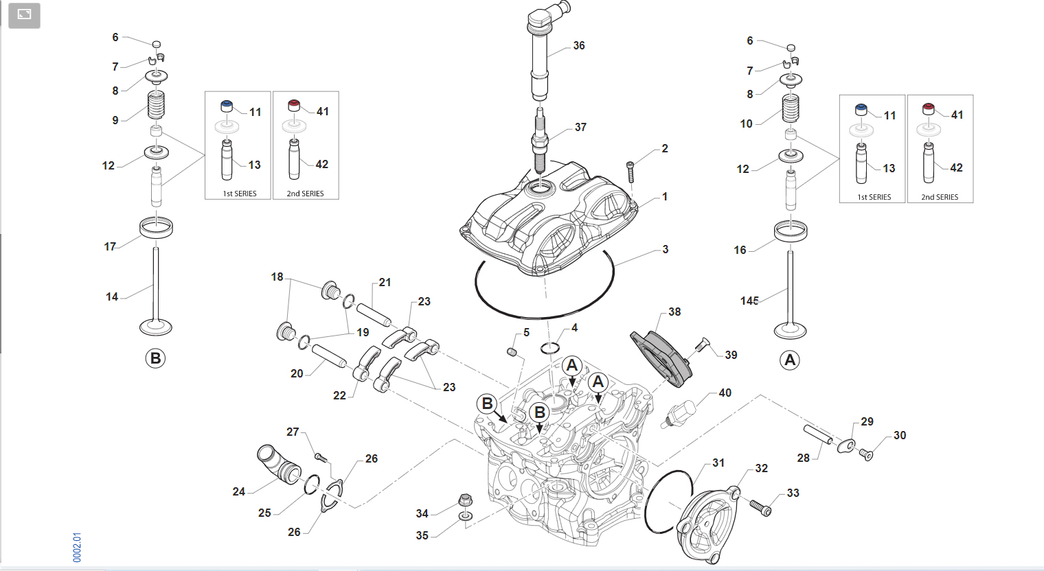 4T 250 FI SMX 2021 - MOTORE - TESTA