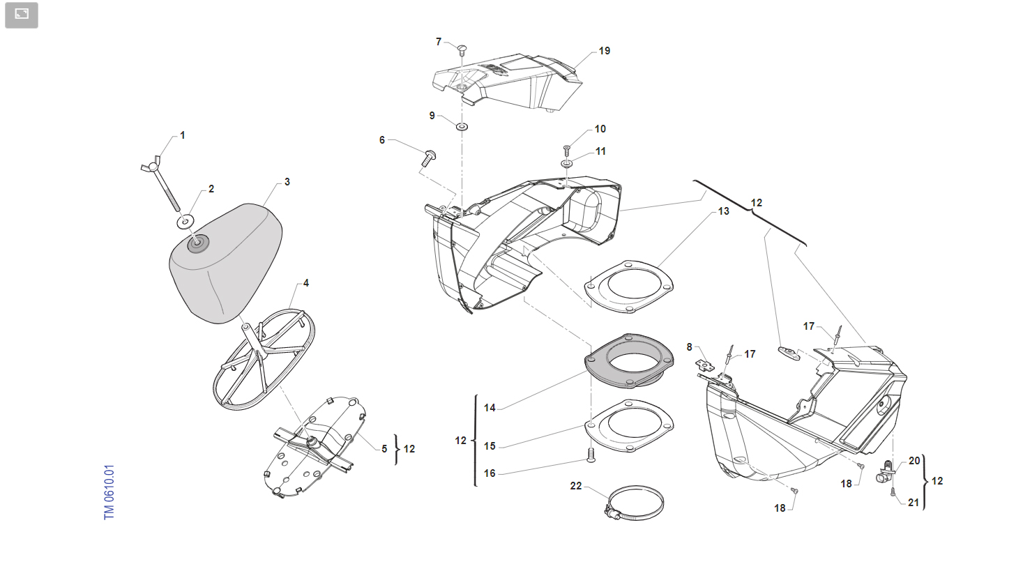 4T 250 FI SMX 2022 - TELAIO - AIRBOX