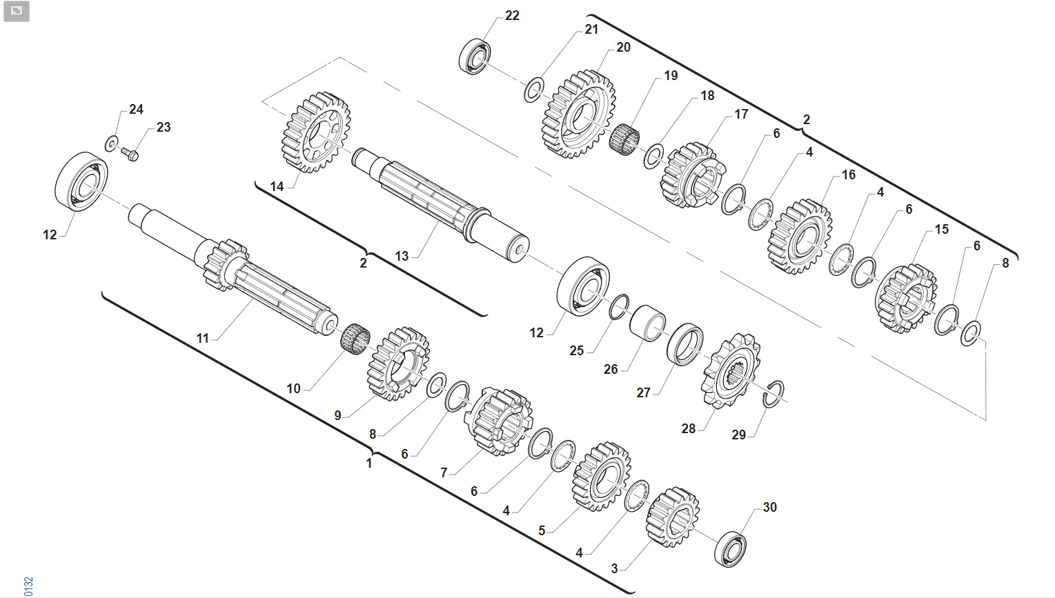4T 530 FI SMR FROM 2015 TO 2023 - ENGINE - GEAR SHIFT 5M