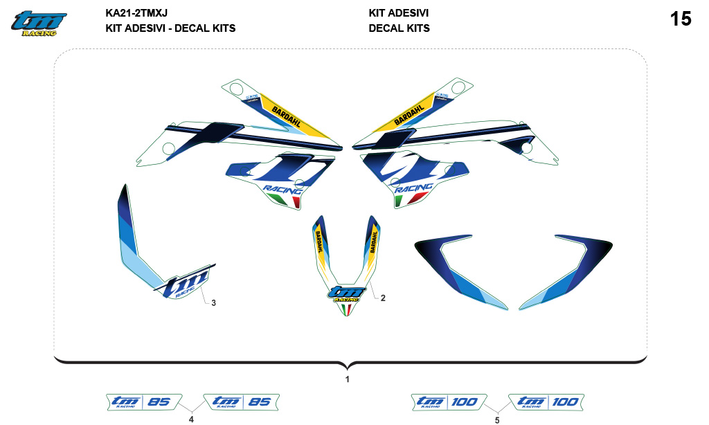 KIT ADESIVI JUNIOR MOD. 2021 S.C.