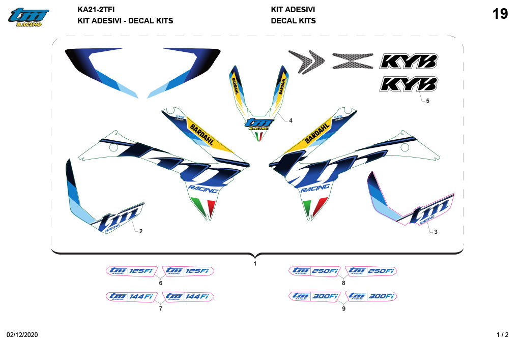 MY 2021 4-/2-STROKE Fi DECAL KIT