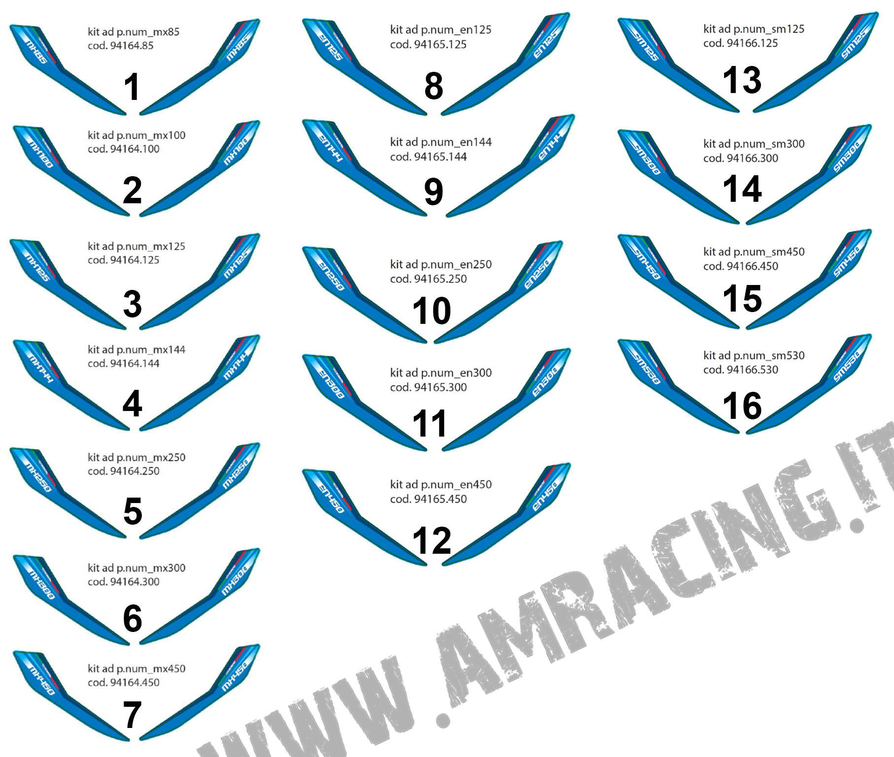 KIT ADHESIVOS LATERALES PARA MATRÍCULAS MY 2020 4T + 2T