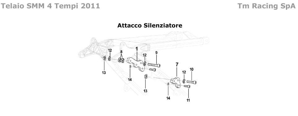 4T 250/450/530 FI SMM 2011 - FRAME - SILENCER MOUNTING