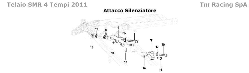 4T 250/450/530 FI SMR 2011- BASTIDOR - SILENCIADOR