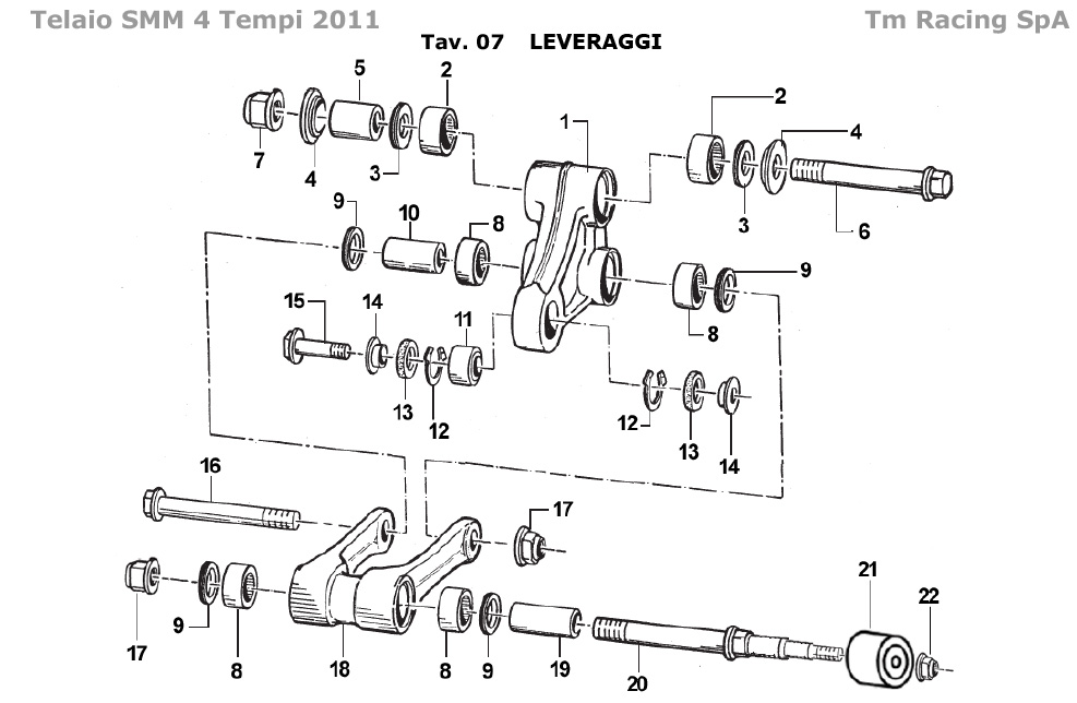 4T 250/450/530 FI SMM 2011 - FRAME - REAR SWING ARM LINKAGE