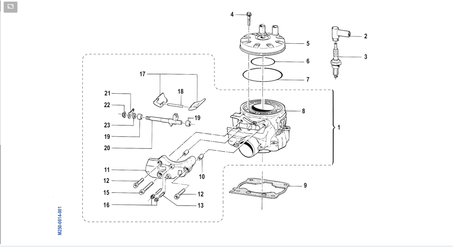 2T 300 EN/MX 2009/2010 - MOTOR - CILINDRO