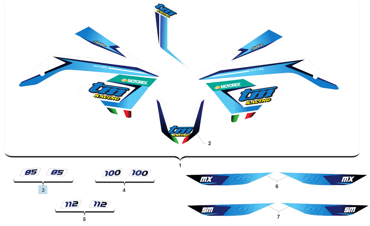 KIT DE ADHESIVOS - 2T  JUNIOR 2023