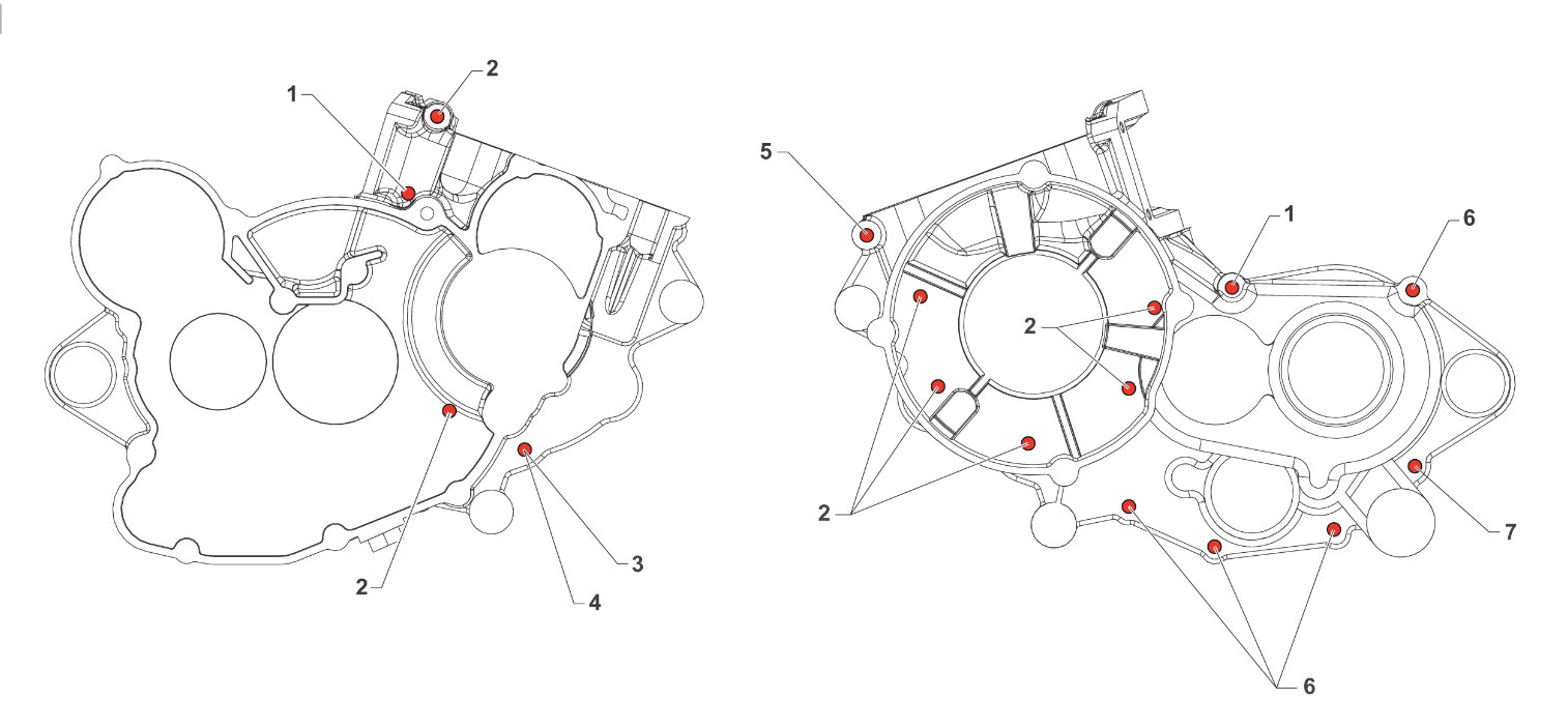 2T 144 EN MY 22/23/24 - MOTOR - TORNILLOS CARTER