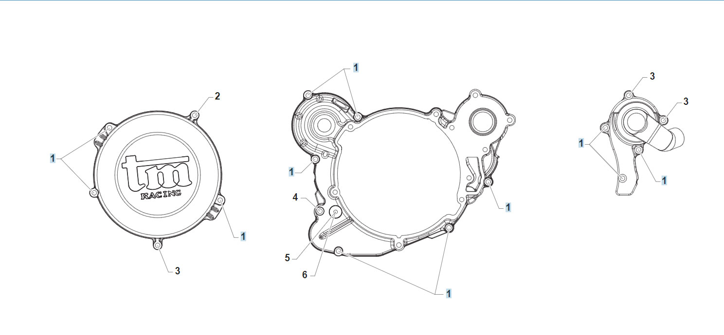 2T 144 EN MY 22/23/24 - MOTOR - TORNILLOS CUBIERTAS