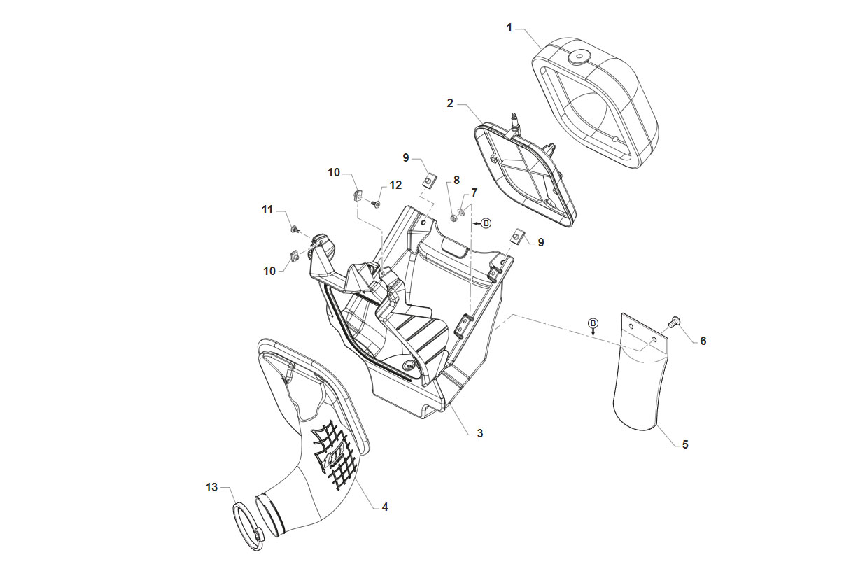 2T 144 EN FROM 2022 TO 2024 - FRAME - AIR FILTER