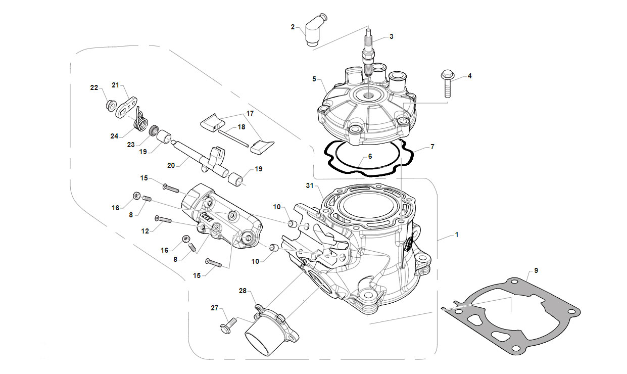 2T 112 MX/SMX JUNIOR FROM 2021 TO 2026 - ENGINE - CYLINDER