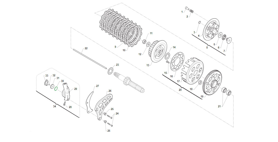 2T 112 MX/SMX JUNIOR FROM 2024 TO 2026 - ENGINE - CLUTCH