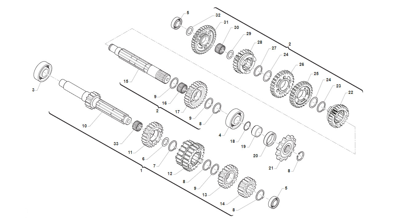 2T 112 MX/SMX JUNIOR FROM 2021 TO 2026 - ENGINE - GEARSHIFT