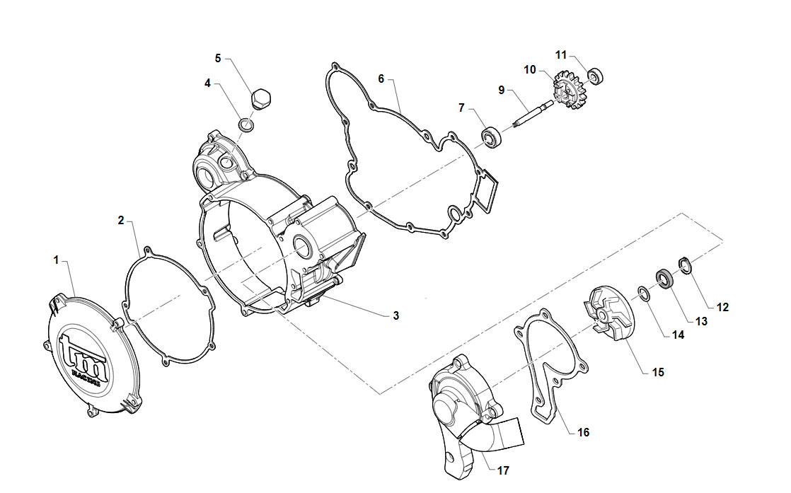 2T 125 EN 2021 - MOTORE - COPERCHI FRIZIONE E CENTRIFUGA