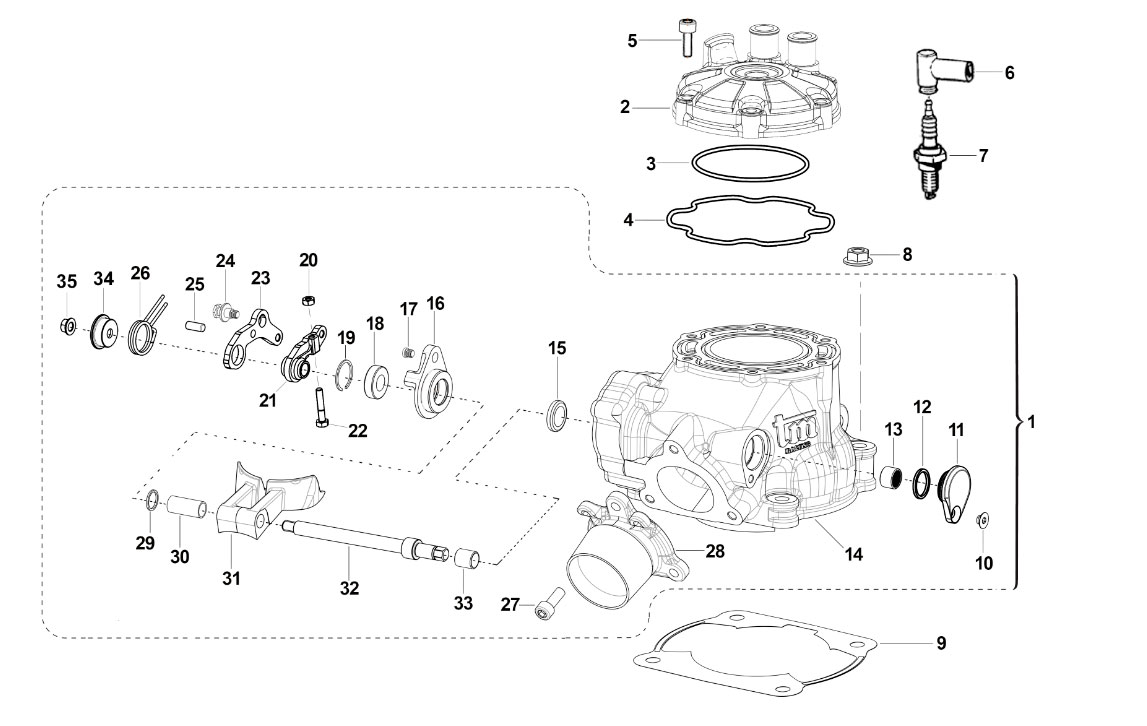 2T 125 Fi EN 2020/2021 - MOTORE - CILINDRO