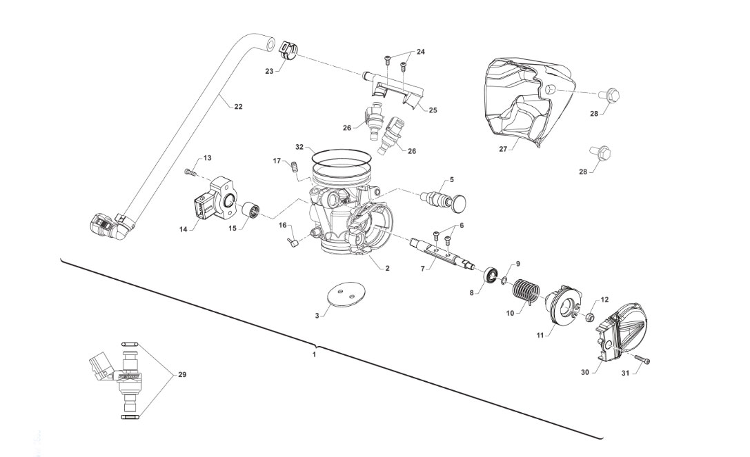 2T 125/144 FI EN 2024 - CUERPO DE ACELERADOR