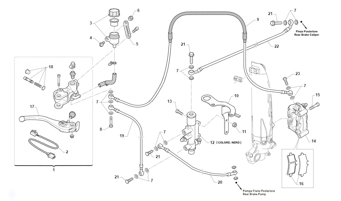 2T 125 FI SMR 2021 - TELAIO - FRENO ANTERIORE (MARZO 2021)