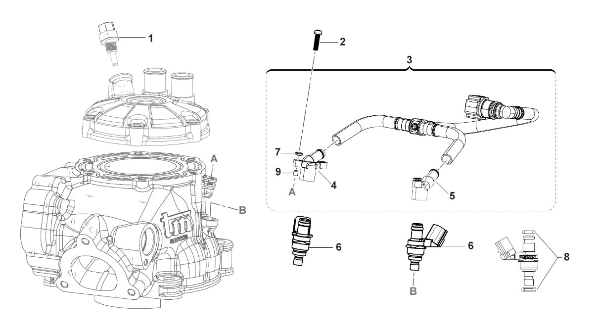 2T 125 Fi SMR DAL 2020 AL 2022 - MOTORE - SISTEMA INIEZIONE
