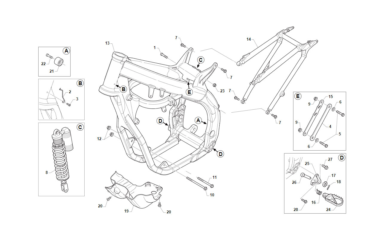 2T 125 MX 2019 - BASTIDOR