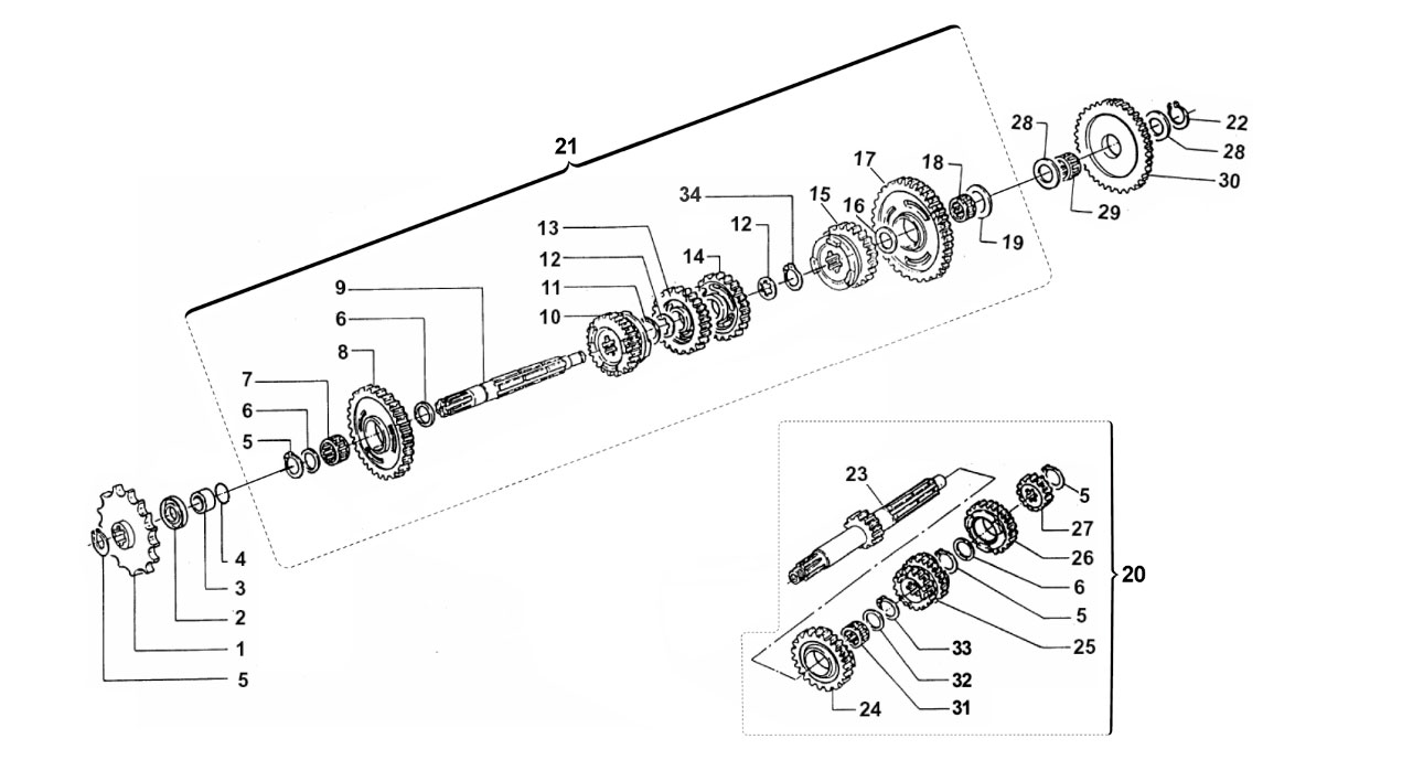 2T 125 SMR 2019/2020 - MOTORE - CAMBIO