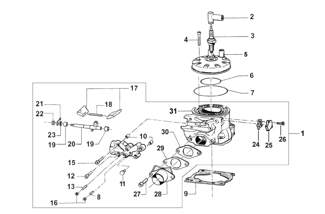 2T 125 SMR 2019/2020 - ENGINE - CYLINDER
