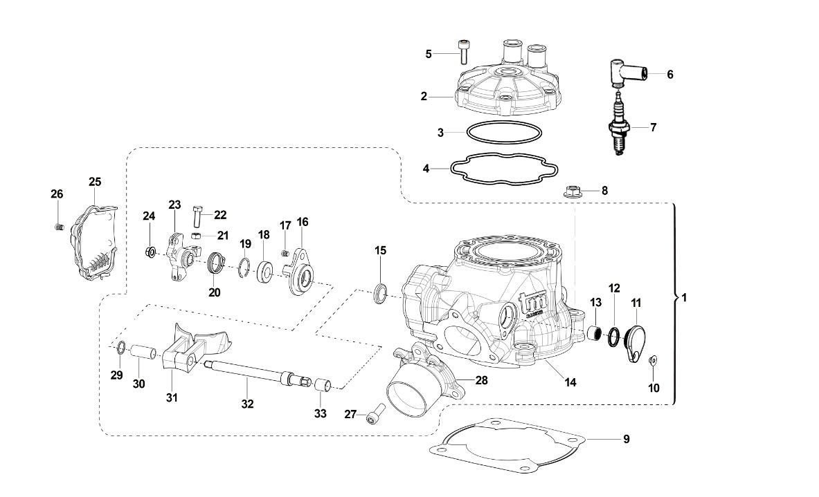 2T 144 EN/MX DAL 2015 AL 2019 - MOTORE - CILINDRO