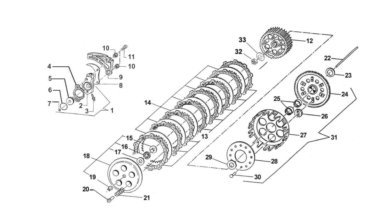 2T 144 EN/MX DE 2015 A 2019 - MOTOR - EMBRAGUE