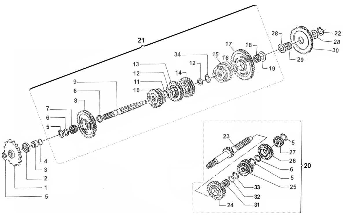 2T 144 MX FROM 2024 TO 2026 - ENGINE - GEAR SHIFT 6M
