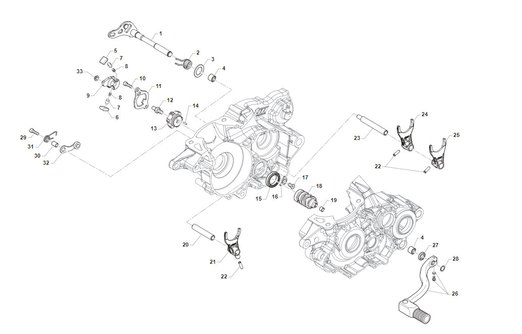 2T 250 EN 2020/2021 - MOTOR 5M - HORQUILLAS DE CAJA DE CAMBIOS
