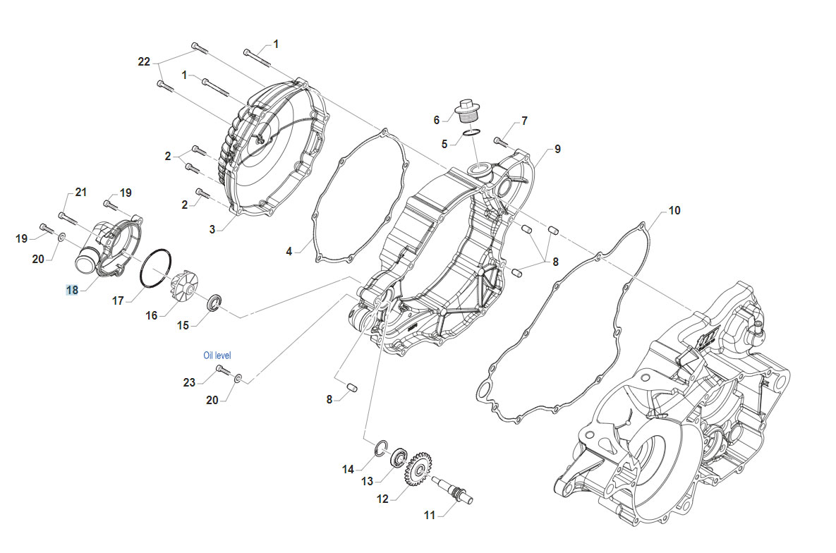2T 300 FI SMR MY 22/23/24 - MOTOR - CARTER EMBRAGUE