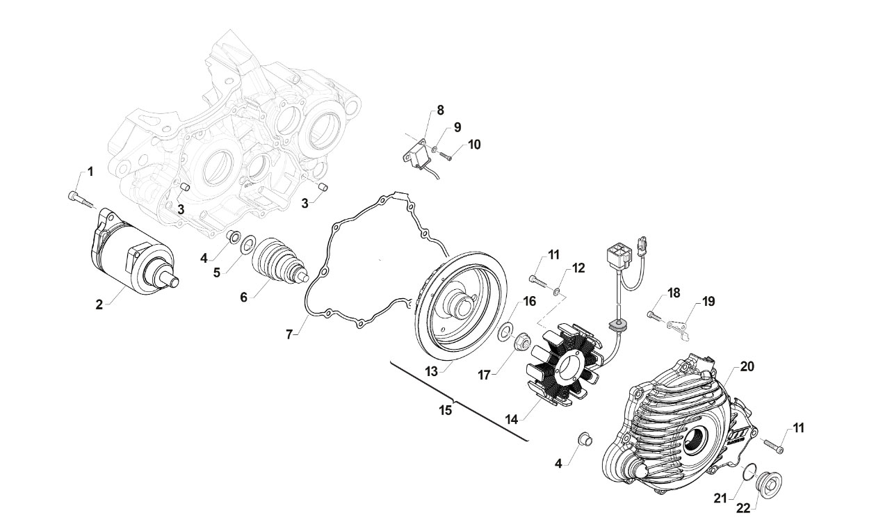 2T 250/300 ES EN/MX / 250/300 FI ES EN 2019 - MOTORE - ACCENSIONE