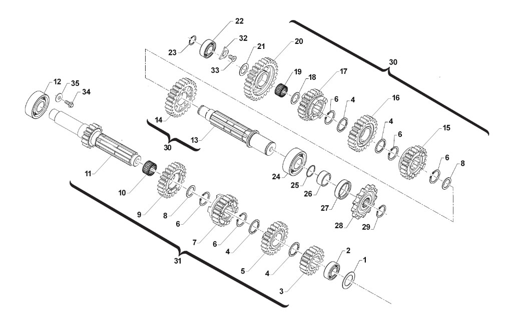 2T 250/300 ES EN/FI EN 2019 - ENGINE - GEARSHIFT