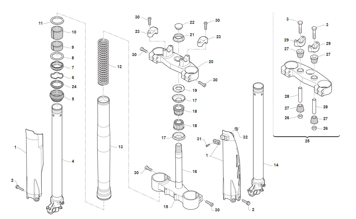 2T 250/300 FI EN 2020/2021 - FRAME - FORK