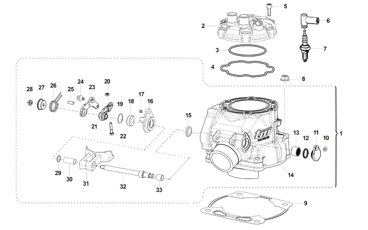 2T 250 FI ES EN 2019 - MOTORE - CILINDRO