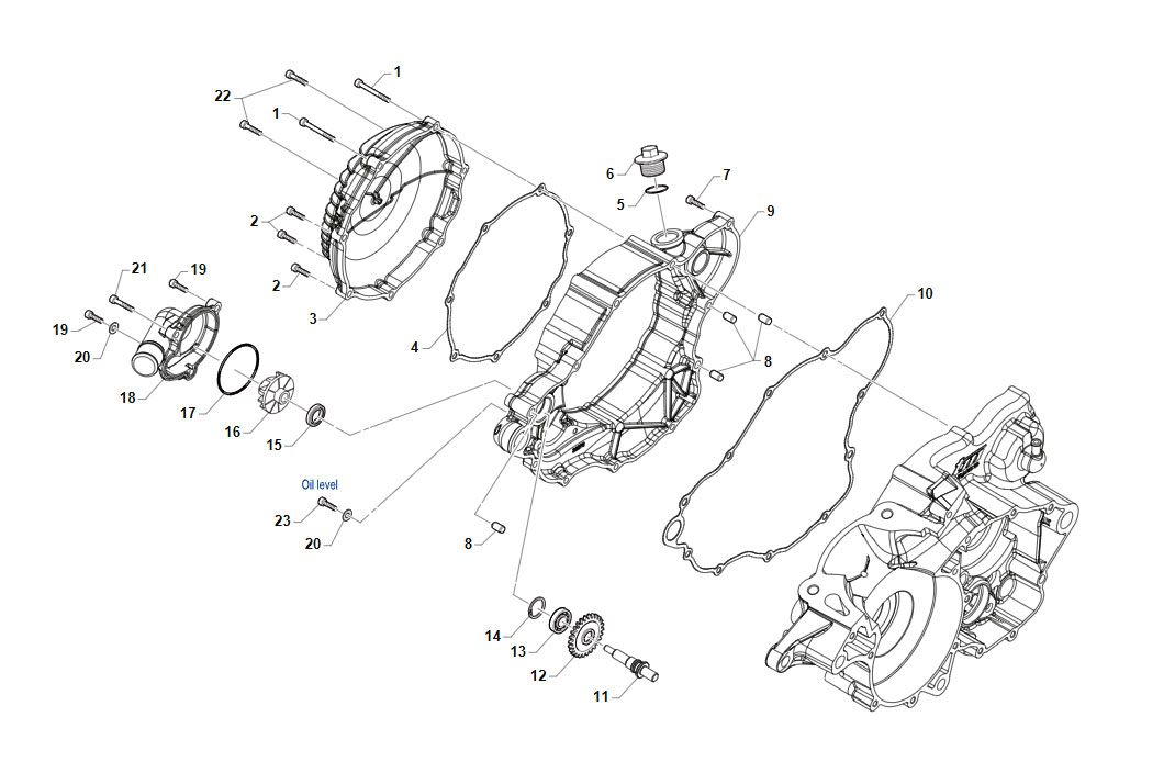 2T 250/300 EN 2021 - MOTORE 6M - CARTER FRIZIONE