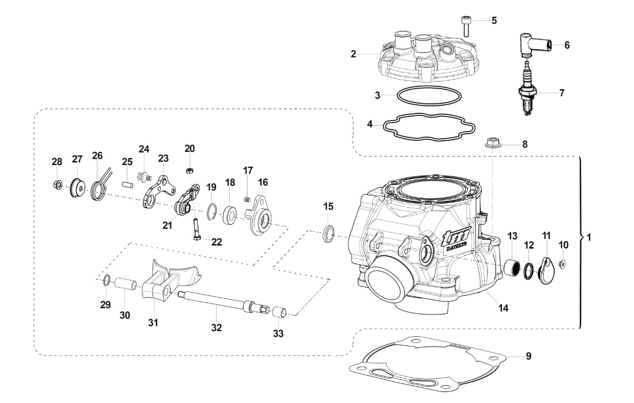 2T 300 FI ES EN 2019 - ENGINE - CYLINDER