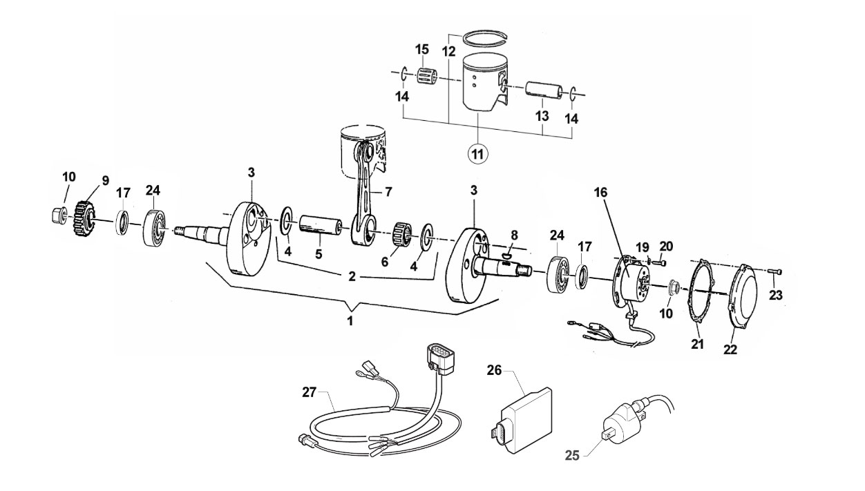 2T 85 EN 2018/2019 - MOTOR - CIGÜEÑAL Y PISTON