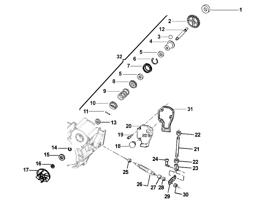 2T 85 MX/SMX JUNIOR FROM 2018 TO 2021 - ENGINE - CENTRIFUGE