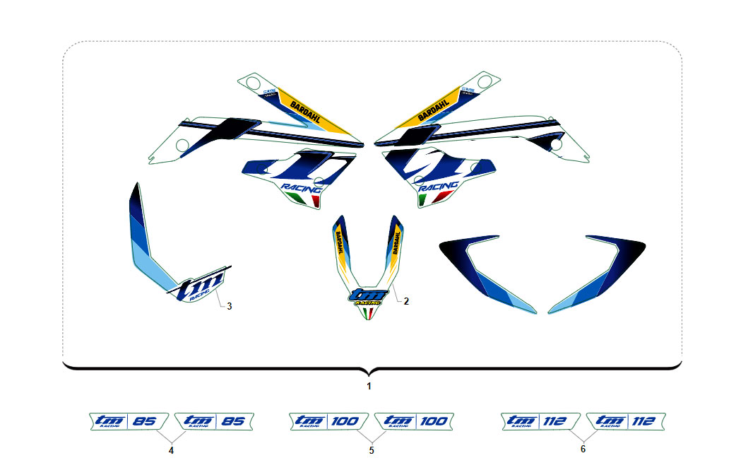 2T  JUNIOR 2021 - FRAME - ADHESIVE KIT
