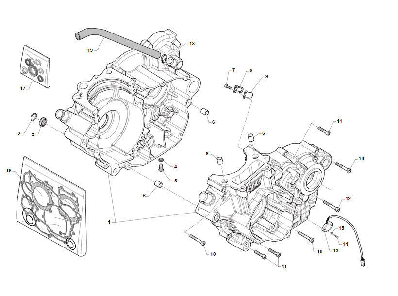 4T 250 FI EN/MX 2025 - MOTORE - CARTER MOTORE