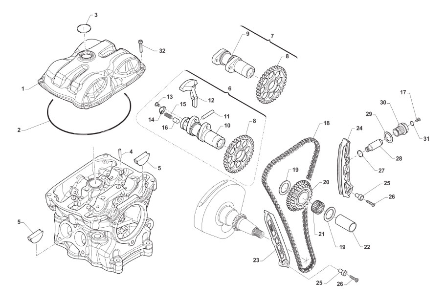 4T 250 FI EN TWIN DE 2019 A 2024 - MOTOR - DISTRIBUIDOR