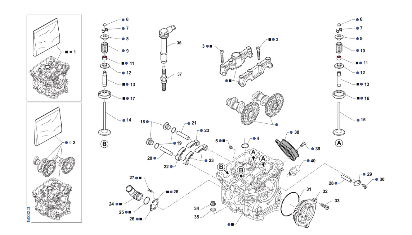 4T 250/300 FI EN 2025/2026 - MOTOR - CABEZA DEL MOTOR