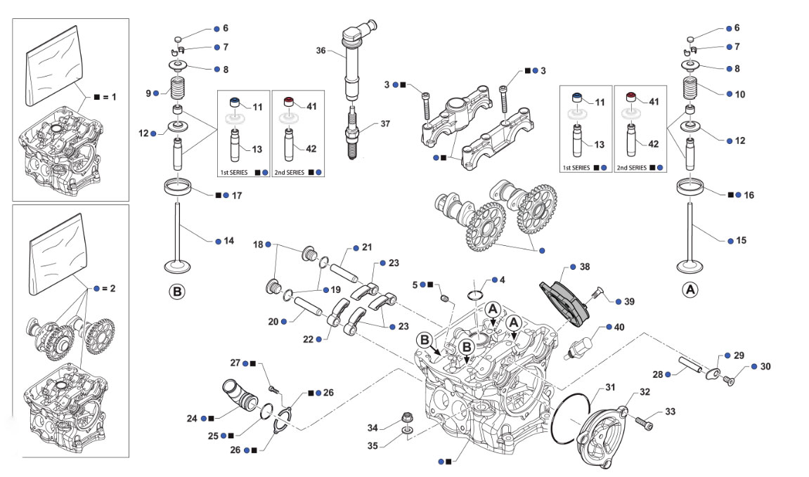 4T 250 FI EN TWIN 2021 - MOTORE - TESTA