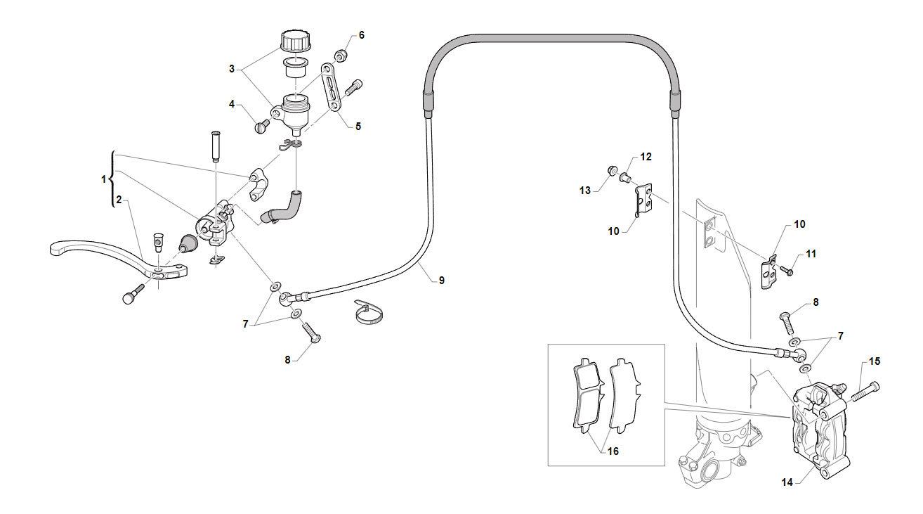 4T 250 FI SMX TWIN 2020 - TELAIO - FRENO ANTERIORE