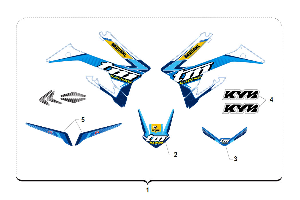 4T 250 FI SMX TWIN 2020 - FRAME - ADHESIVE KIT