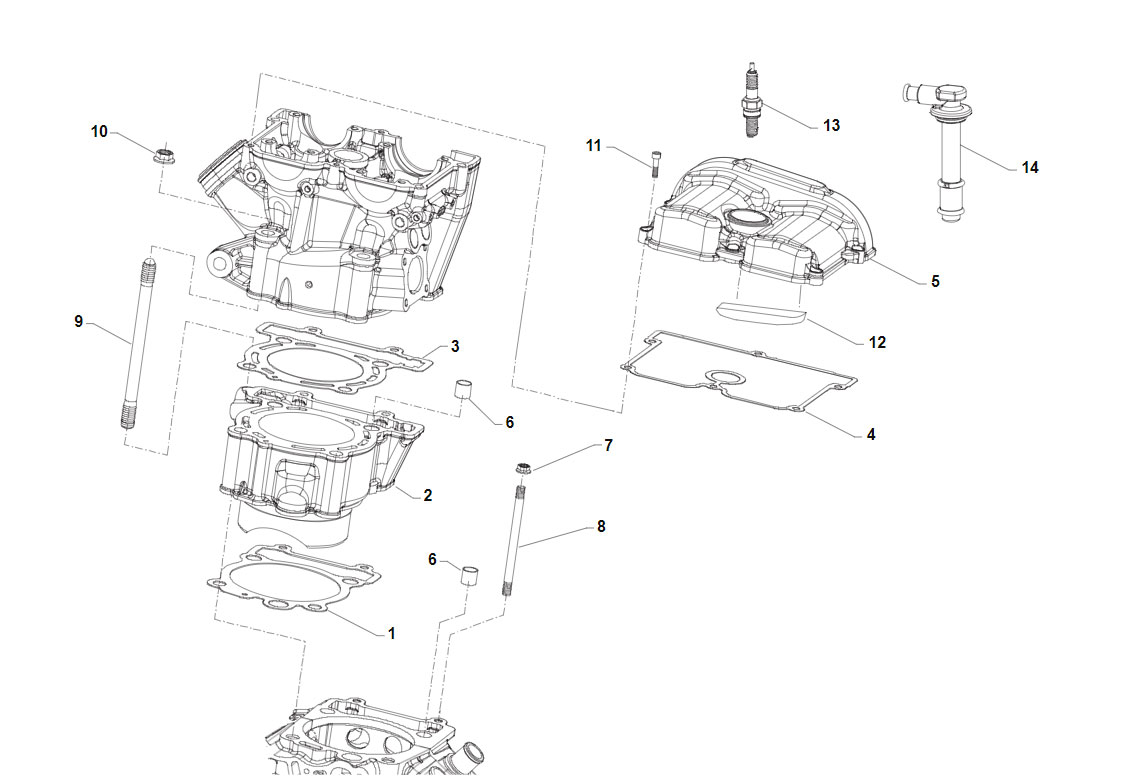 4T 300 FI EN/MX DAL 2017 AL 2019 - MOTORE - CILINDRO