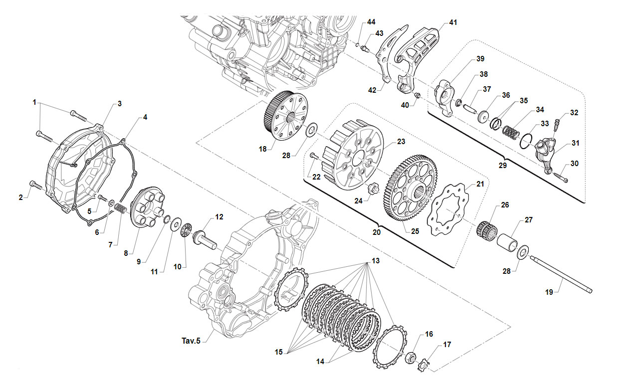4T 300FI EN/MX DAL 2017 AL 2019 - MOTORE - FRIZIONE