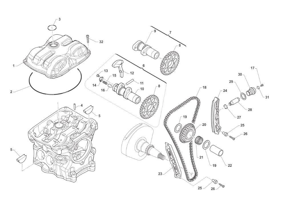 4T 300 FI EN TWIN DE 2020 A 2024 - MOTOR - DISTRIBUIDOR