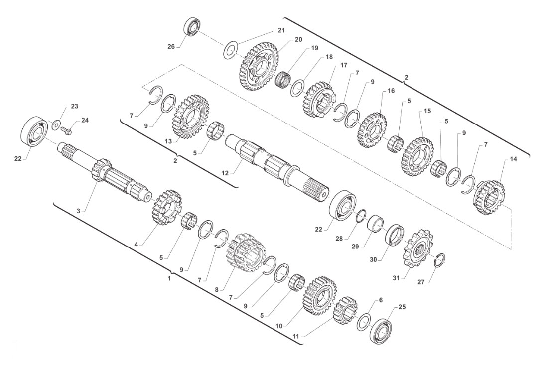 4T 300 FI MX 2025 - MOTOR - CAMBIO