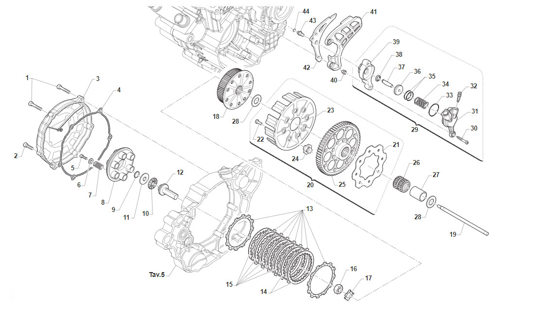 4T 300 FI MX TWIN FROM 2020 TO 2024 - ENGINE - CLUTCH